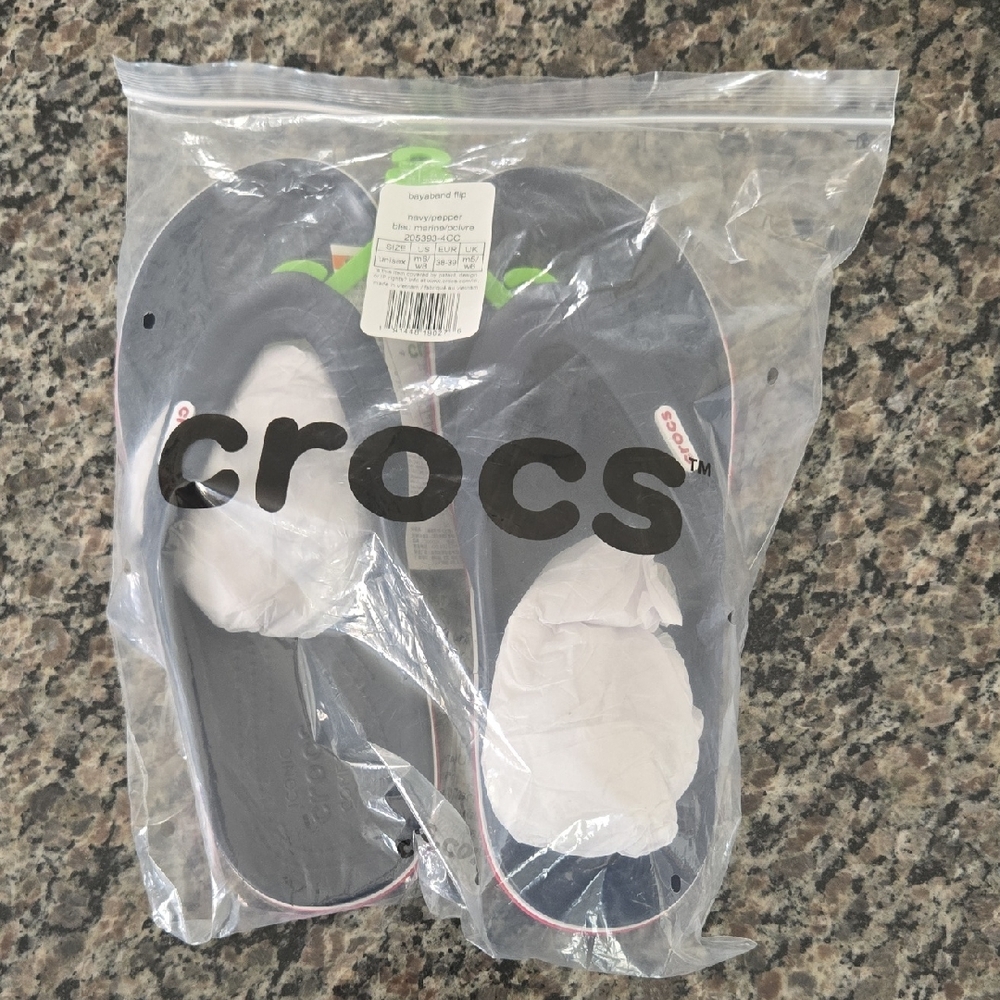 CROCS Dark Gray Slide Sandals